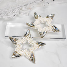 Load image into Gallery viewer, Rhinestone Beaded Star Studs