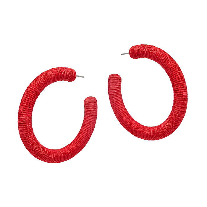 Red Thread Hoops
