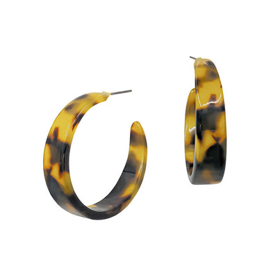 Tortoise Shell Hoops