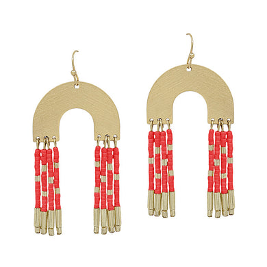 Red Arch Beaded Fringe