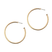 Load image into Gallery viewer, Matte Gold Skinny Hoop