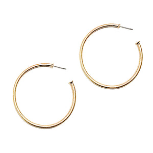 Matte Gold Skinny Hoop